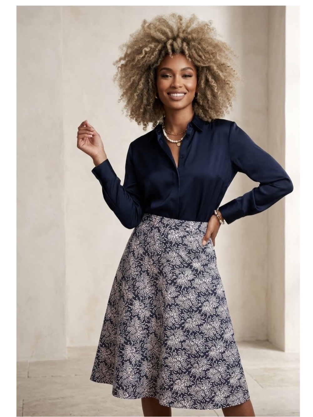 GAP A-line Y2K Vintage Floral Skirt